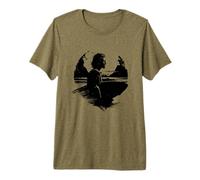 Homme Surfer Dessiner Le Style de Vie de la Plage T-Shirt Haut de Gamme