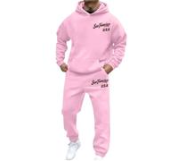 Homme Survêtement 2 Pièces Ensemble Jogging Sweat À Capuche Et Pantalon | DéContracté Hooded Survetement Sport Ensembles Tendance Imprimé Lettres Hiver Automne Outfit Léger Fitness Sportwear