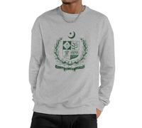 Homme Sweat-Shirt À Col Rond en Polaire Pull Basique Islam du Pakistan Drapeau National Sweatshirt Homme Femme Manches Longues Haut Chaud Hiver Toutes Saisons Couple