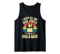 Homme T-shirt « I Keep All My Dad Jokes In A Dad-A-Base » Débardeur
