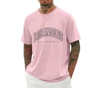 Homme T-Shirt,Impression alphabétique Manches Courtes avec Col Ras-du-Cou supérieure qualité T-Shirts Coupe décontractée Shirt Sport Basic Chemise Regular Fit Printemps été Shirts