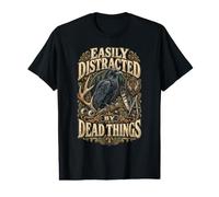 Homme Taxidermie Taxidermiste Easily Distracted by Dead Things T-Shirt Graphique avec Valeur