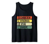 Homme Technicien L' Original Le Vrai L' Unique Humour Vintage Débardeur