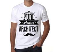 Homme Tee-Shirt 100% Pur Super Architecte - 100% Pure Super Architect - T-Shirt Graphique Éco-Responsable Vintage Cadeau Nouveauté