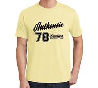 Homme Tee-Shirt 78 Authentique - 78 Authentic - 78 Ans T-Shirt Graphique Idée Cadeau 78e Anniversaire Vintage Année 1946 Nouveauté