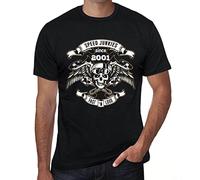 Homme Tee-Shirt Accros De La Vitesse Rapide Et Bruyante Depuis 2001 - Fast and Loud Speed Junkies Since 2001 - 23 Ans T-Shirt Graphique Idée Cadeau 23e Anniversaire Vintage Année 2001 Nouvea