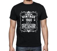 Homme Tee-Shirt - All Original Parts Aged To Perfection 1960 - 64 Ans T-Shirt Graphique Idée Cadeau 64e Anniversaire Vintage Année 1960 Nouveauté