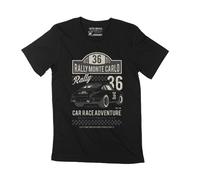 Homme Tee-Shirt - Automobile Monte Carlo Rally 1972 - Car Race Adventure - 52 Ans T-Shirt Graphique Idée Cadeau 52e Anniversaire Vintage Année 1972 Nouveauté