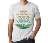 Homme Tee-Shirt Aventure En Plein Air Nature Sauvage Explorateur De Montagne Yukon - Outdoor Adventure, Wilderness, Mountain Explorer Yukon - T-Shirt Graphique Éco-Responsable Vintage Cadeau Nouveauté