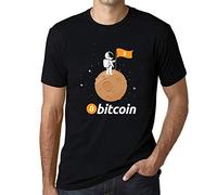 Homme Tee-Shirt Bitcoin Astronaute HODL BTC - Bitcoin Astronaut HODL BTC - T-Shirt Graphique Éco-Responsable Vintage Cadeau Nouveauté Noir Profond L