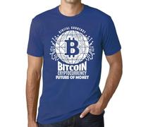 Homme Tee-Shirt Bitcoin : l'avenir De La Monnaie HODL BTC Crypto - Bitcoin Future of Money HODL BTC Crypto - T-Shirt Graphique Éco-Responsable Vintage Cadeau Nouveauté Royal S