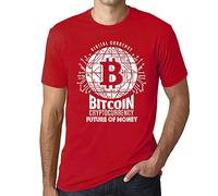 Homme Tee-Shirt Bitcoin : l'avenir De La Monnaie HODL BTC Crypto - Bitcoin Future of Money HODL BTC Crypto - T-Shirt Graphique Éco-Responsable Vintage Cadeau Nouveauté Rouge XL