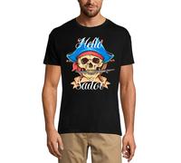 Homme Tee-Shirt Bonjour Matelot - Matelot Crâne - Vie Marine - Hello Sailor - Skull Sailor - Sea Life - T-Shirt Graphique Éco-Responsable Vintage Cadeau Nouveauté