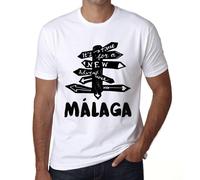 Homme Tee-Shirt C'est Le Moment De Vivre Une Nouvelle Aventure À Malaga - It?S Time For A New Adventure In Málaga - T-Shirt Graphique Éco-Responsable Vintage Cadeau Nouveauté