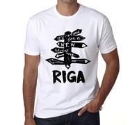 Homme Tee-Shirt C'est Le Moment De Vivre Une Nouvelle Aventure À Riga - It?S Time For A New Adventure In Riga - T-Shirt Graphique Éco-Responsable Vintage Cadeau Nouveauté