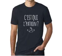 Homme Tee-Shirt C'Est Qui L'Patron T-Shirt Vintage Marine XXXXXL