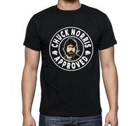Homme Tee-Shirt Chuck Norris Approuvé Noir 2 - Chuck Norris Approved Black 2 - T-Shirt Graphique Éco-Responsable Vintage Cadeau Nouveauté