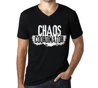 Homme Tee-Shirt Col V Coordinateur Du Chaos - Chaos Coordinator - T-Shirt Graphique Éco-Responsable Vintage Cadeau Nouveauté