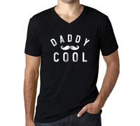 Homme Tee-Shirt Col V Daddy Cool T-Shirt Graphique Éco-Responsable Vintage Cadeau Nouveauté