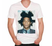 Homme Tee-Shirt Col V Jean-Michel Basquiat T-Shirt Graphique Éco-Responsable Vintage Cadeau Nouveauté