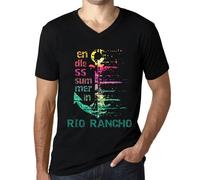Homme Tee-Shirt Col V Un Été Sans Fin À Rio Rancho - Endless Summer In Rio Rancho - T-Shirt Graphique Éco-Responsable Vintage Cadeau Nouveauté