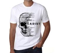 Homme Tee-Shirt Crâne D'anxiété Sadique - Anxiety Skull Sadist - T-Shirt Graphique Éco-Responsable Vintage Cadeau Nouveauté