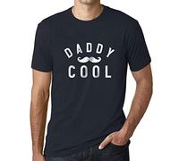 Homme Tee-Shirt Daddy Cool T-Shirt Graphique Éco-Responsable Vintage Cadeau Nouveauté Marine M