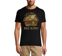 Homme Tee-Shirt Dans Un Monde Où L'on Peut Être Tout Ce Que L'on Veut Un Peu D'humour - In A World Where You Can Be Anything Bee Kind Humor - T-Shirt Graphique Éco-Responsable Vintage Cadeau Nouveauté
