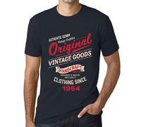 Homme Tee-Shirt Des Vêtements Vintage Originaux Depuis 1964 - Original Vintage Clothing Since 1964 - 60 Ans T-Shirt Graphique Idée Cadeau 60e Anniversaire Vintage Année 1964 Nouveauté