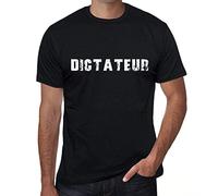 Homme Tee-Shirt Dictateur T-Shirt Graphique Éco-Responsable Vintage Cadeau Nouveauté Noir Profond M