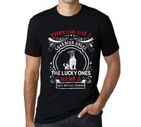 Homme Tee-Shirt - Everyone Has A Guardian Angel The Lucky Ones Have A Jack Russell Terrier - T-Shirt Graphique Éco-Responsable Vintage Cadeau Nouveauté