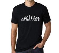 Homme Tee-Shirt Evolution De L'espèce Informatique Geek T-Shirt Graphique Éco-Responsable Vintage Cadeau Nouveauté Noir Profond S