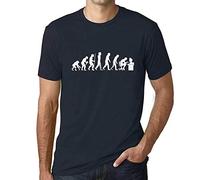 Homme Tee-Shirt Evolution De L'espèce Informatique Geek T-Shirt Graphique Éco-Responsable Vintage Cadeau Nouveauté Marine XXL