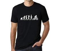 Homme Tee-Shirt Évolution du Cyclisme - Evolution of Cycling - T-Shirt Graphique Éco-Responsable Vintage Cadeau Nouveauté Noir Profond L