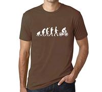Homme Tee-Shirt Évolution du Cyclisme - Evolution of Cycling - T-Shirt Graphique Éco-Responsable Vintage Cadeau Nouveauté Terre L
