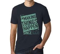 Homme Tee-Shirt Faire Bouger Les Choses Depuis 1993 - Making Things Happen Since 1993 - 31 Ans T-Shirt Graphique Idée Cadeau 31e Anniversaire Vintage Année 1993 Nouveauté
