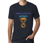 Homme Tee-Shirt Faire La Lumière Sur L'autisme - Shine A Light On Autism - T-Shirt Graphique Éco-Responsable Vintage Cadeau Nouveauté
