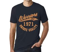 Homme Tee-Shirt Guerriers Depuis 1971 - Warriors Since 1971 - 53 Ans T-Shirt Graphique Idée Cadeau 53e Anniversaire Vintage Année 1971 Nouveauté
