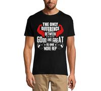 Homme Tee-Shirt - Gym Difference Between Good And Great Is One More Rep Workout - T-Shirt Graphique Éco-Responsable Vintage Cadeau Nouveauté