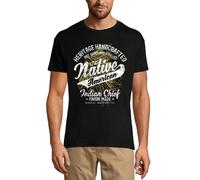 Homme Tee-Shirt Héritage Artisanal Amérindien - Chef Indien - Heritage Handcrafted Native American - Indian Chief - T-Shirt Graphique Éco-Responsable Vintage Cadeau Nouveauté