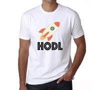 Homme Tee-Shirt Hodl To The Moon Crypto Funny Traders T-Shirt Graphique Éco-Responsable Vintage Cadeau Nouveauté