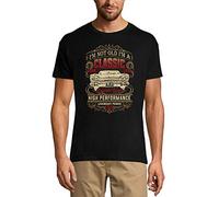 Homme Tee-Shirt - I'm Not Old I'm A Classic Born 1948 - Vintage Car - 76 Ans T-Shirt Graphique Idée Cadeau 76e Anniversaire Vintage Année 1948 Nouveauté Noir Profond XL