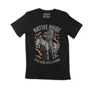 Homme Tee-Shirt Indien D'amérique - Fierté Autochtone - Native American Indian - Native Pride - T-Shirt Graphique Éco-Responsable Vintage Cadeau Nouveauté