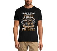 Homme Tee-Shirt Je M'arrête Quand J'ai Fini De Dire Des Trucs De Gym Rigolos - I Stop When I'm Donesaying Funny Gym - T-Shirt Graphique Éco-Responsable Vintage Cadeau Nouveauté