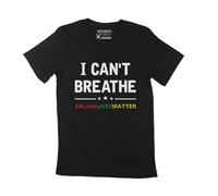 Homme Tee-Shirt Je Ne Peux Pas Respirer Black Lives Matter Blm - I Can't Breathe Black Lives Matter Blm - T-Shirt Graphique Éco-Responsable Vintage Cadeau Nouveauté