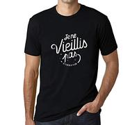 Homme Tee-Shirt Je Ne Vieillis Pas Je Prends De La Valeur T-Shirt Graphique Éco-Responsable Vintage Cadeau Nouveauté Noir Profond M