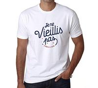 Homme Tee-Shirt Je Ne Vieillis Pas Je Prends De La Valeur T-Shirt Graphique Éco-Responsable Vintage Cadeau Nouveauté Blanc XL