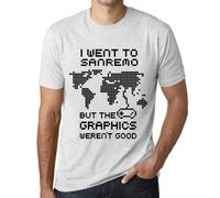 Homme Tee-Shirt Je Suis Allé À San Remo Mais Les Graphiques N'étaient Pas Bons - I Went To Sanremo But The Graphics Weren?T Good - T-Shirt Graphique Éco-Responsable Vintage Cadeau Nouveauté
