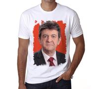 Homme Tee-Shirt Jean-Luc Mélenchon T-Shirt Graphique Éco-Responsable Vintage Cadeau Nouveauté