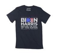 Homme Tee-Shirt - Joe Biden 2020 Kamala Harris Soul Of The Nation Democrat - 4 Ans T-Shirt Graphique Idée Cadeau 4e Anniversaire Vintage Année 2020 Nouveauté
